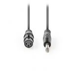 NEDIS COTG15120GY100 Unbalanced XLR Audio Cable XLR 3-pin Female - 6.35 mm Male