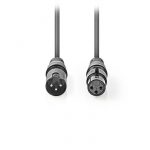 NEDIS COTG15010GY100 Balanced XLR Audio Cable XLR 3-Pin Male - XLR 3-Pin Female