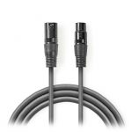 NEDIS COTG15010GY100 Balanced XLR Audio Cable XLR 3-Pin Male - XLR 3-Pin Female - Image 2