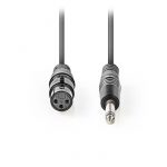 NEDIS COTH15120GY50 Unbalanced XLR Audio Cable XLR 3-pin Female - 6.35 mm Male 5